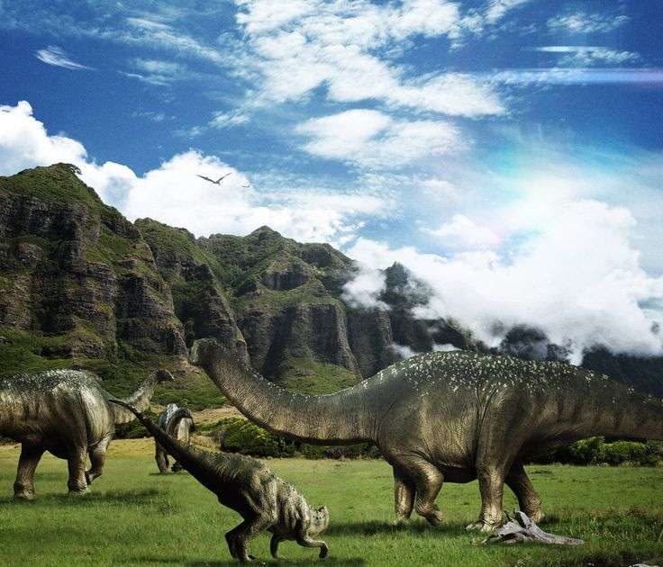 Jurassic puzzle online from photo
