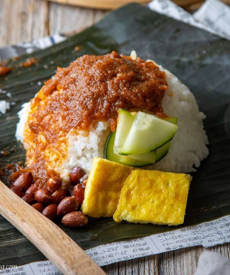 Nasi lemak puzzle online from photo