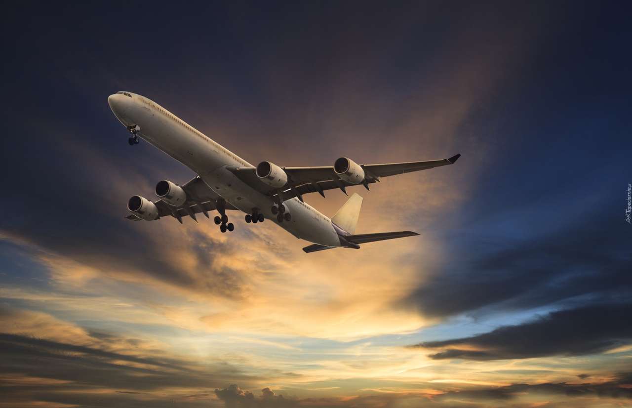 Αεροπλάνο στους ουρανούς παζλ online από φωτογραφία