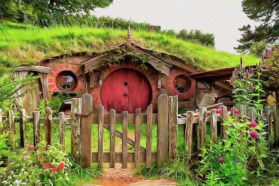 La maison des petits hobbits puzzle en ligne