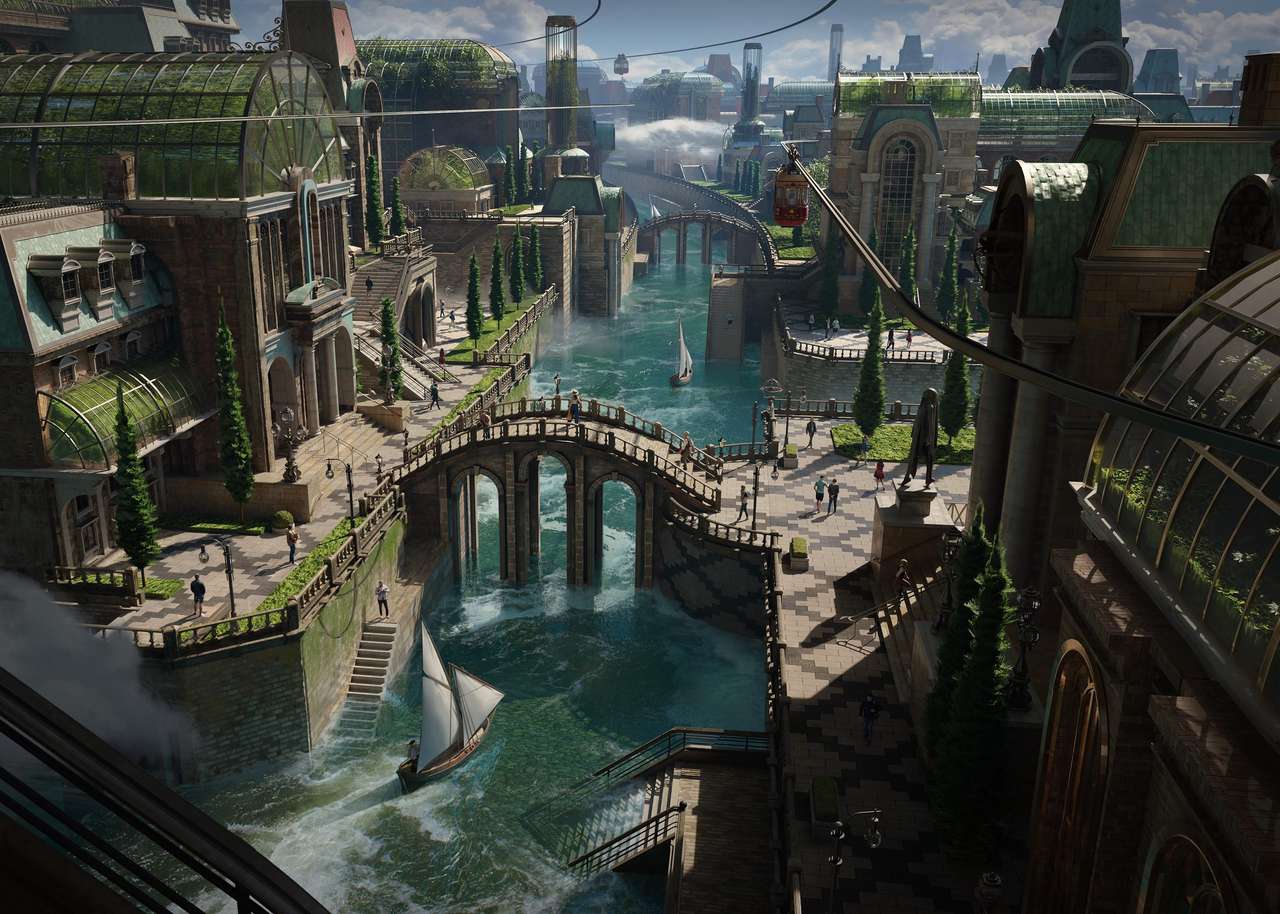 Fantasy city online puzzle