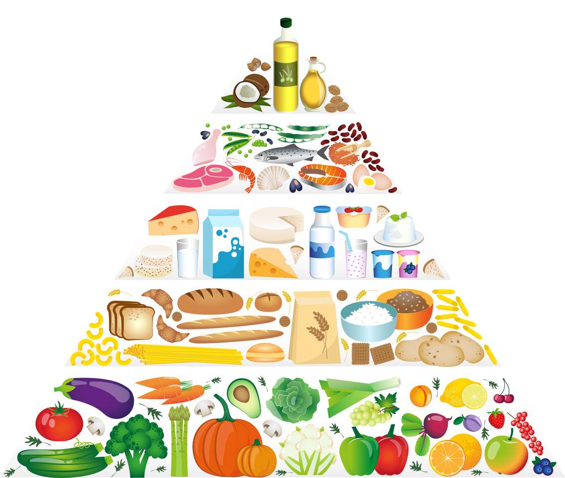 pirámide alimenticia rompecabezas en línea