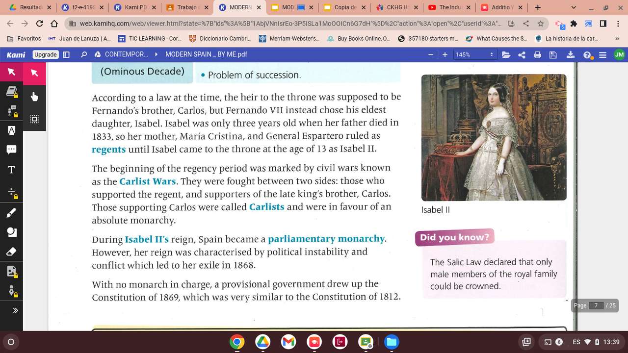 Historia Spanien Pussel online