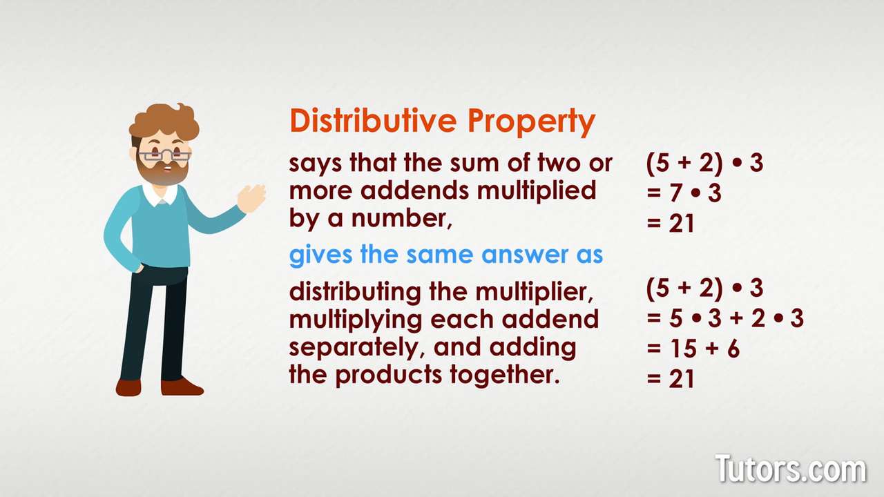 Distributive Property online puzzle
