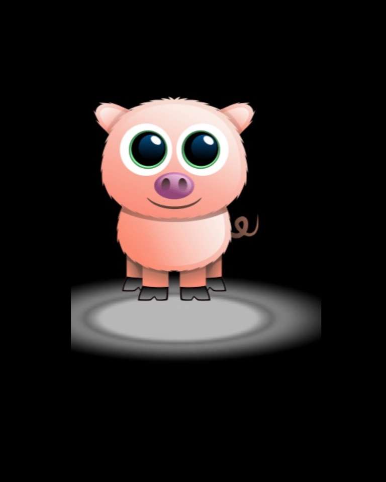 Piggy pig puzzle online from photo