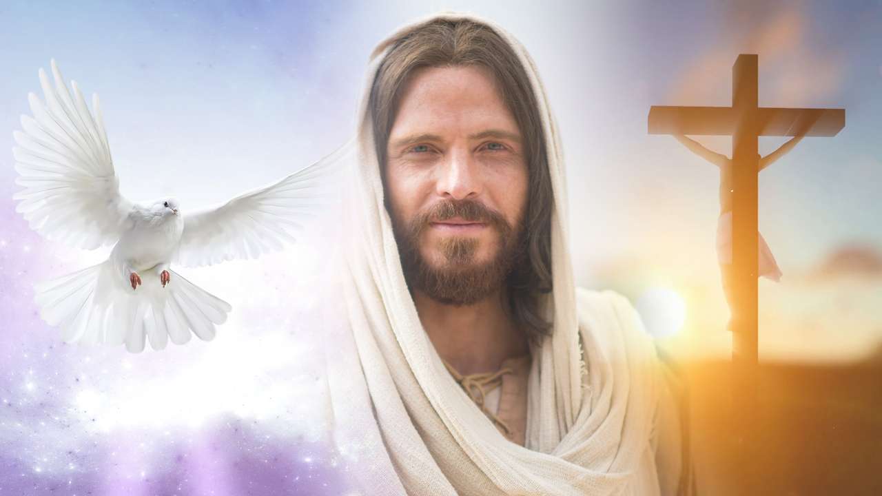 Jezus geef de Heilige Geest puzzel online van foto