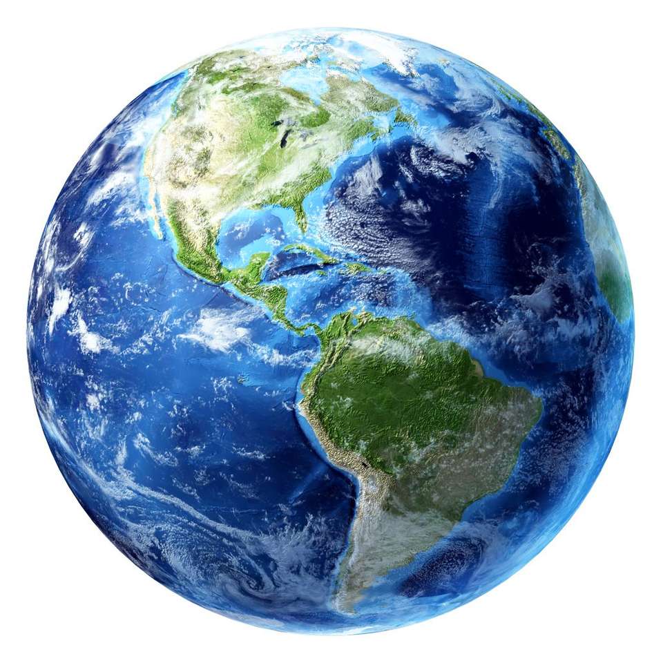 le globe d'un monde puzzle en ligne à partir d'une photo