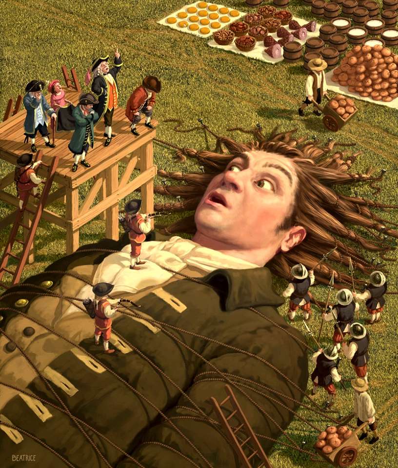 Gulliver's travels puzzle online from photo