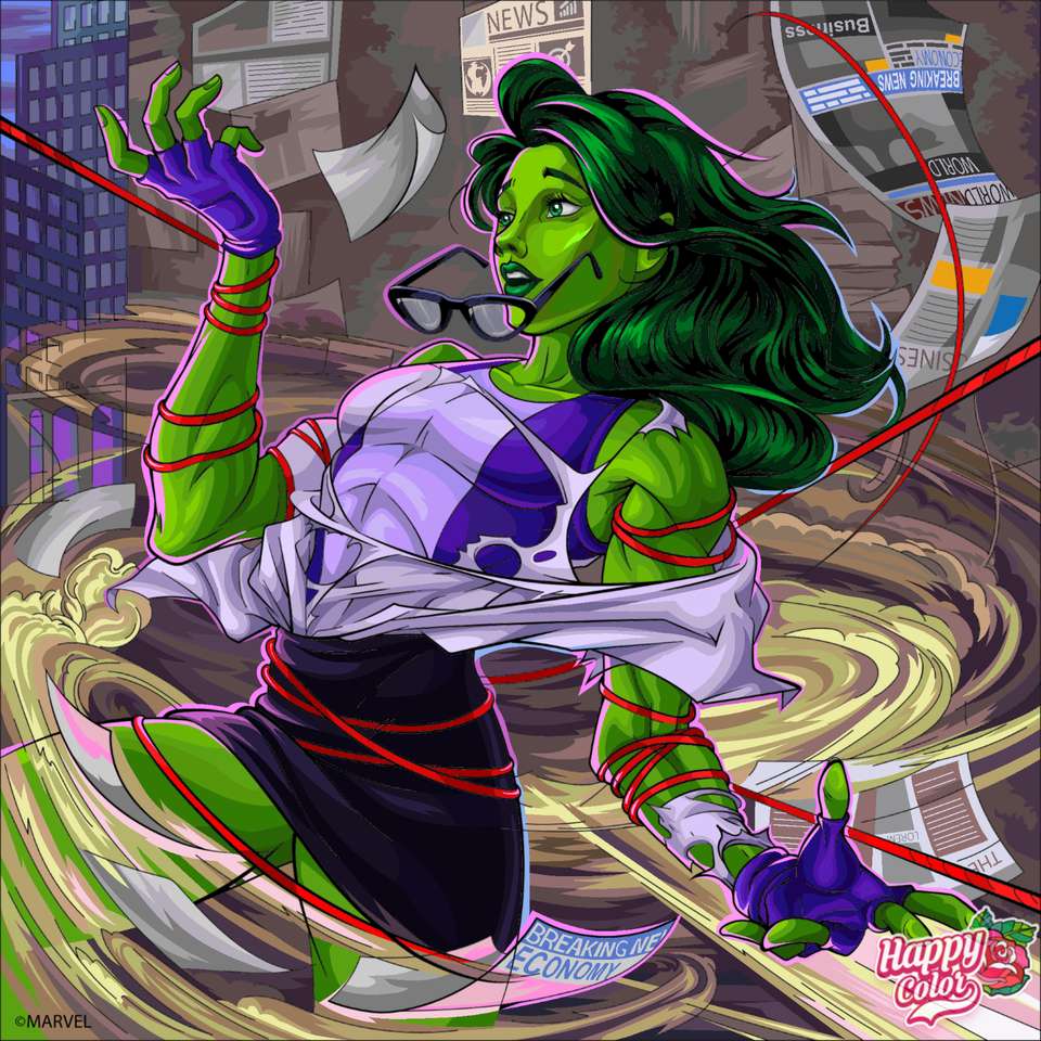 Elle-Hulk puzzle en ligne