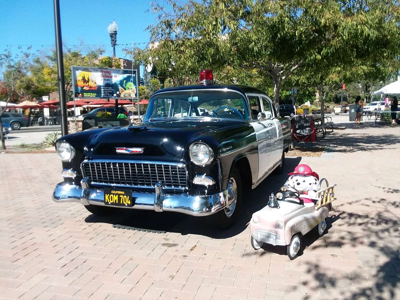 1955 chevy police car online puzzle