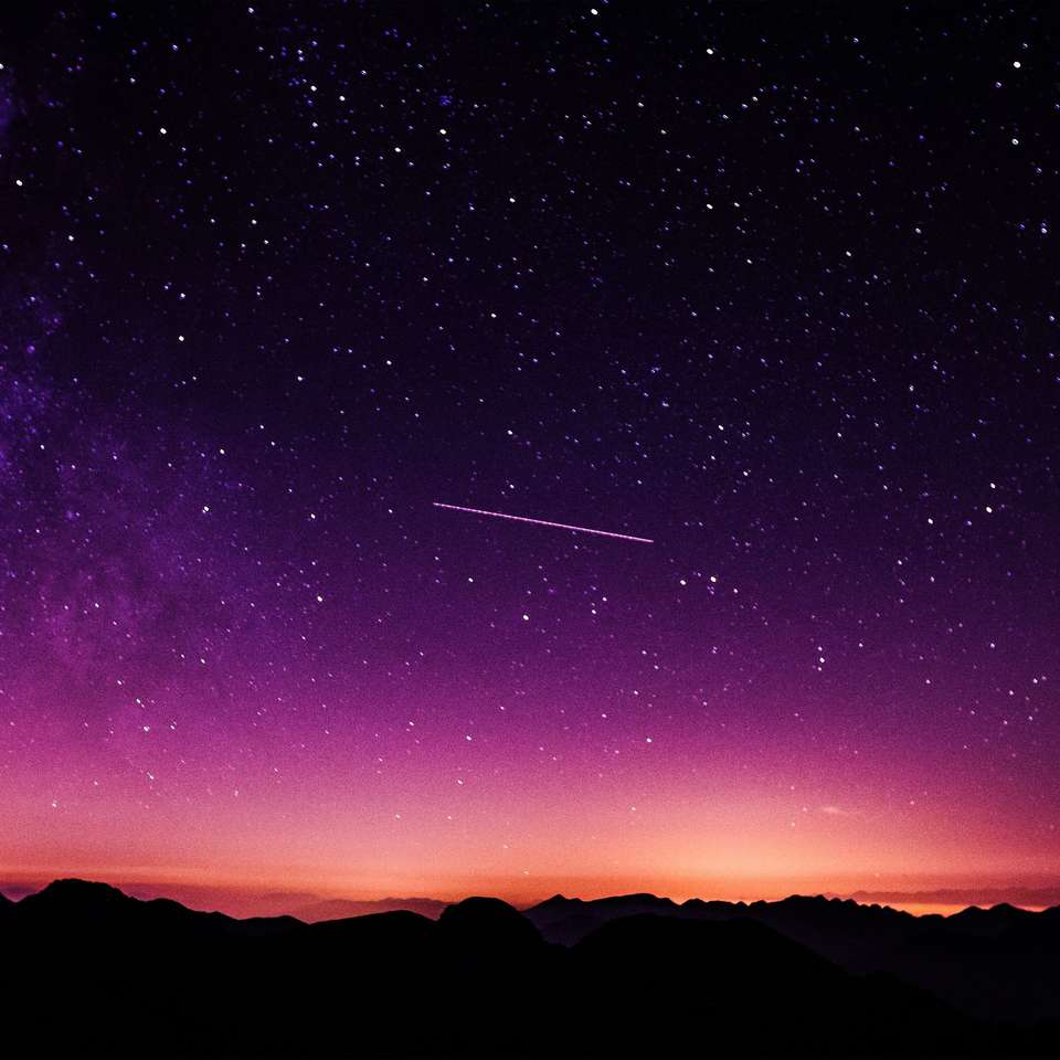 Ουρανός μέσα στη νύχτα παζλ online από φωτογραφία