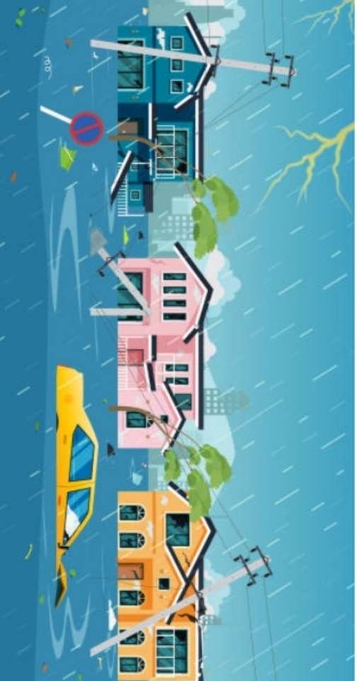 Záplavová pouliční hádanka puzzle online z fotografie