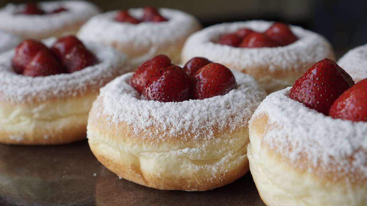 Donuts mit Obst Online-Puzzle