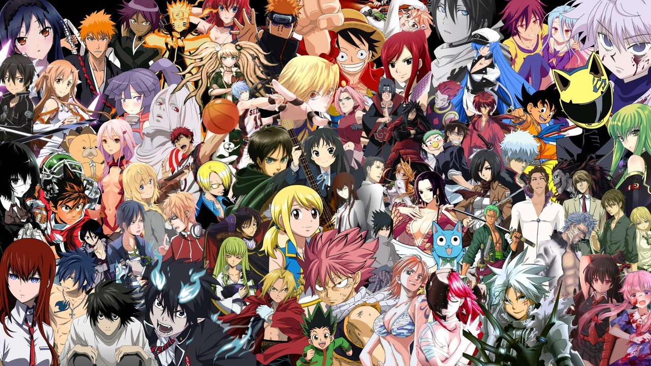 Anime-personages online puzzel