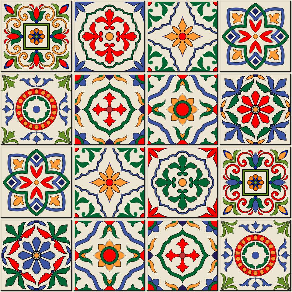 Mediterranean Tiles puzzle online from photo