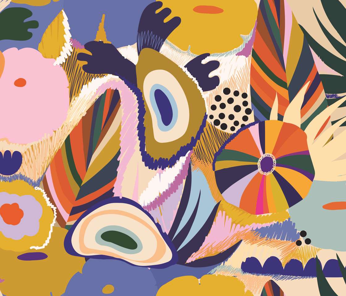 Artă abstractă colorată puzzle online