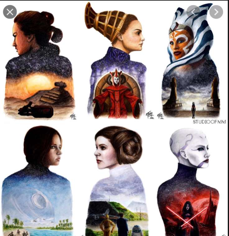 Star Wars girls puzzle online from photo