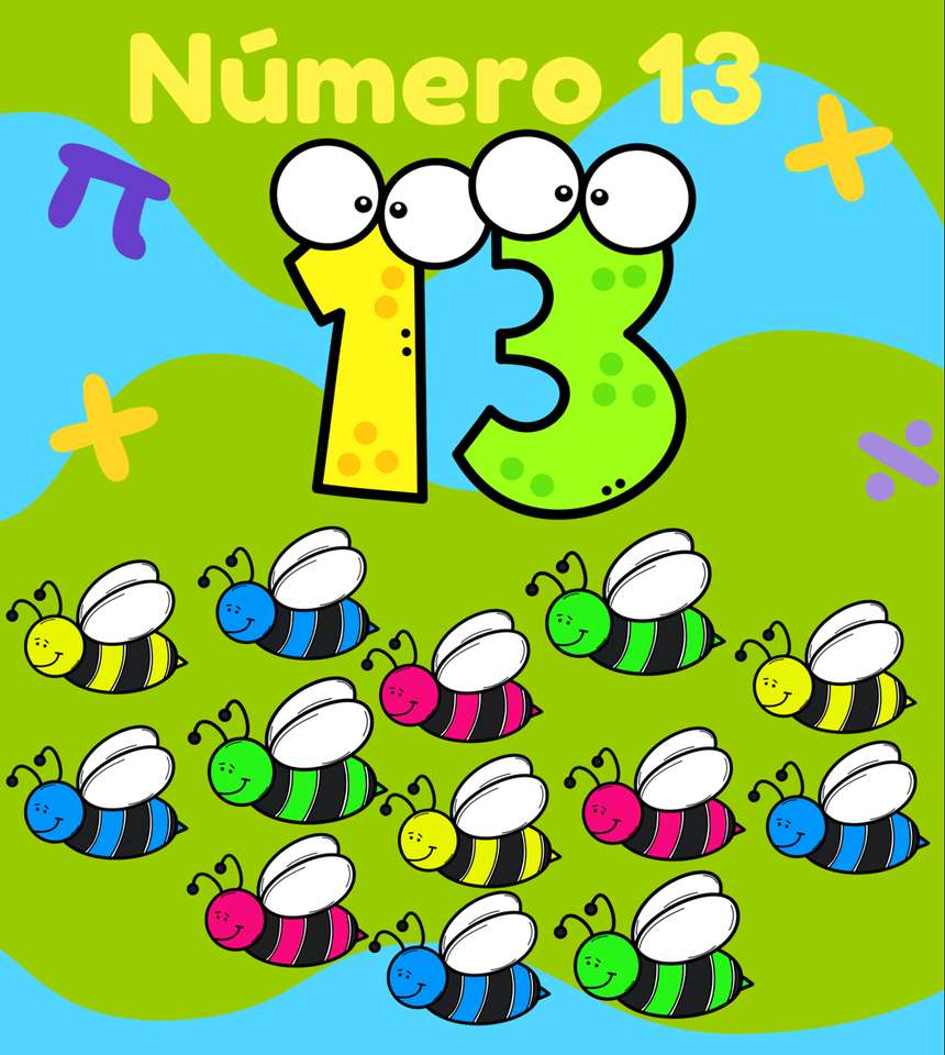 Número 13 puzzle online from photo