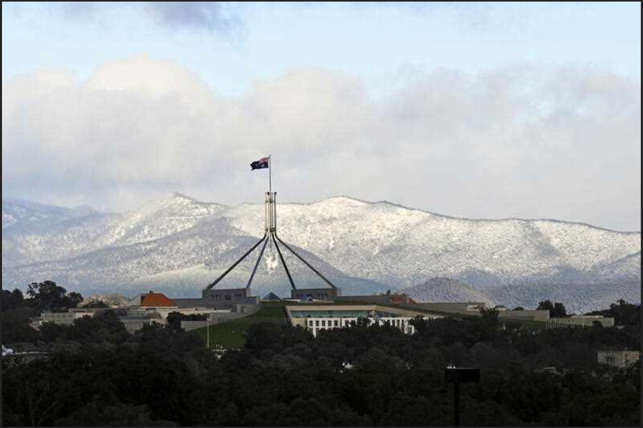 Budova parlamentu Canberra puzzle online z fotografie