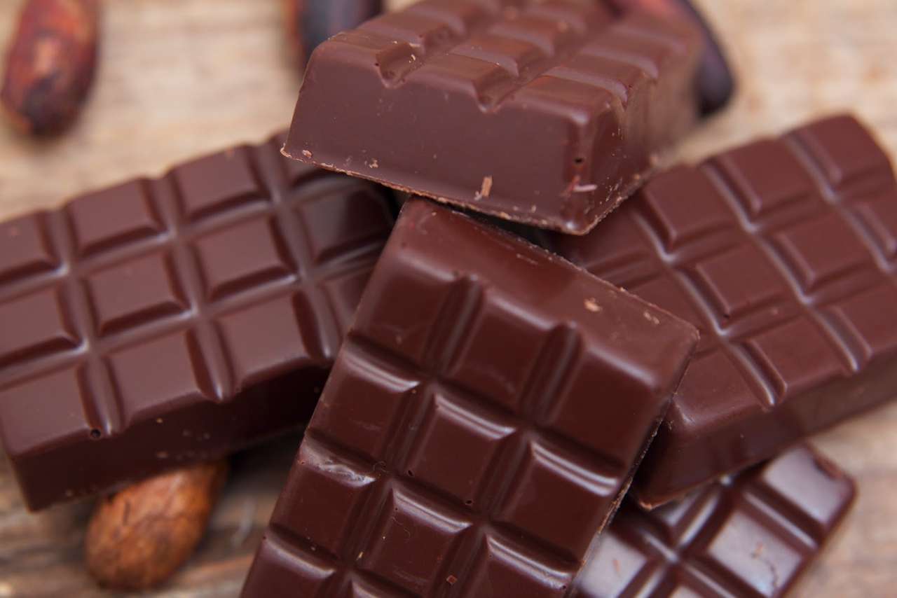 Chocolate puzzle online from photo