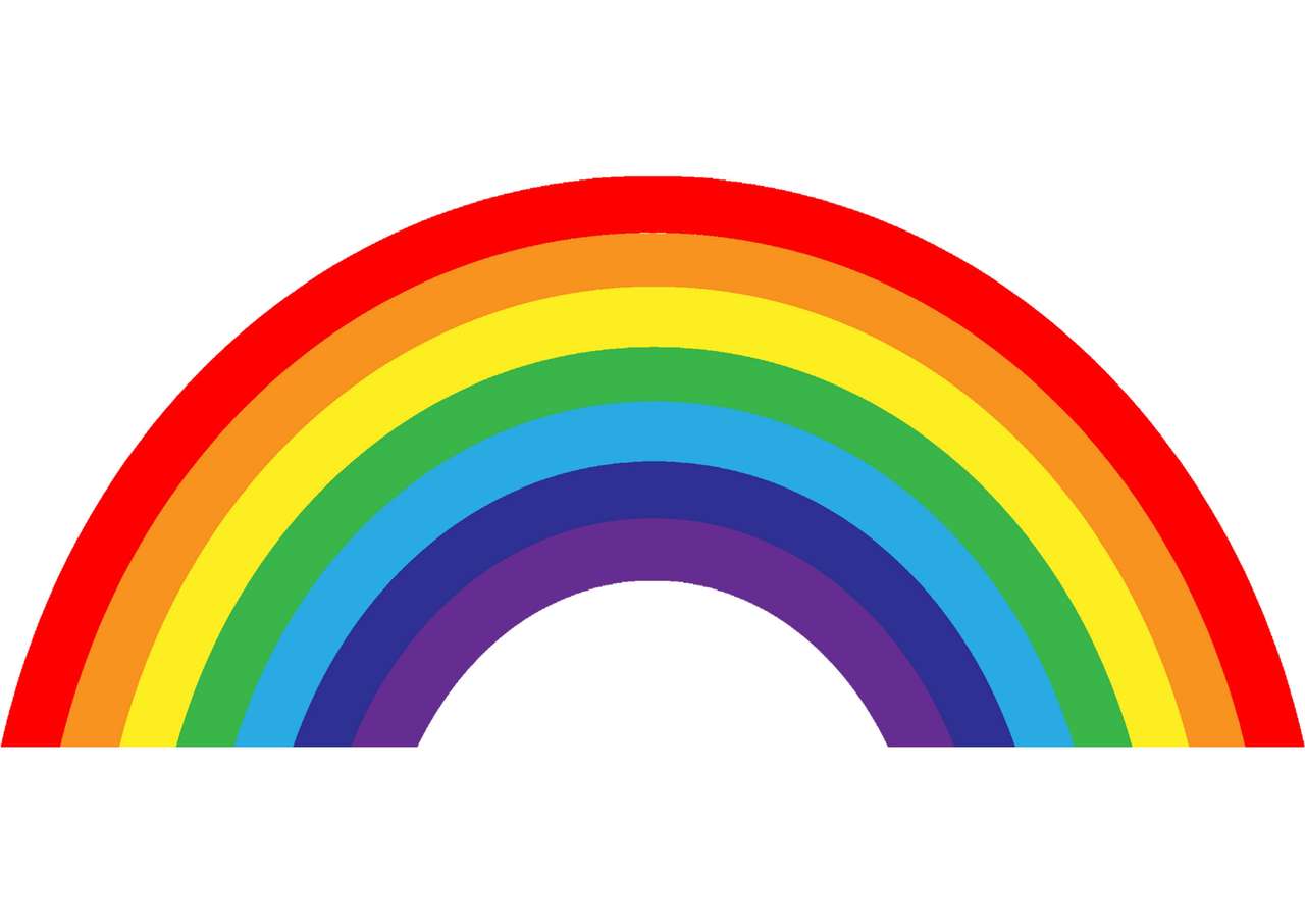 Regenboog puzzel online van foto