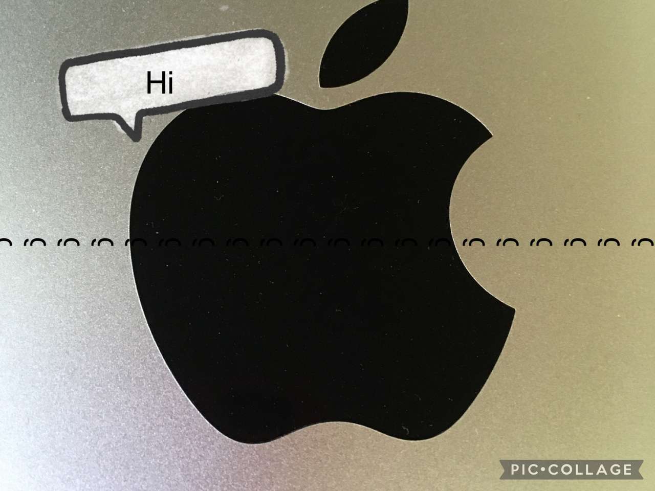 Apple logo puzzle online from photo