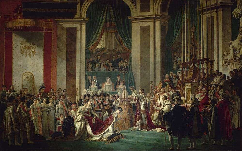 Napóleon koronázása puzzle online fotóról
