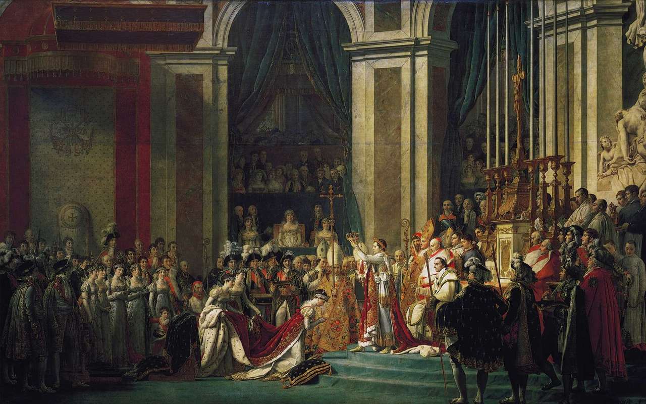 Kroning van Napoleon puzzel online van foto