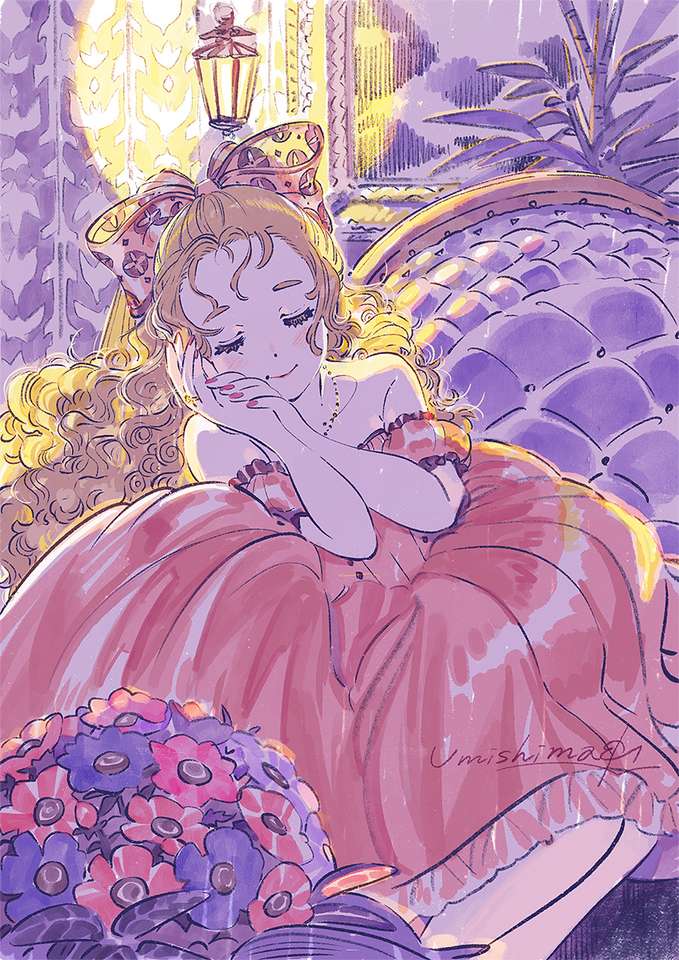 Sovande prinsessa pussel online från foto