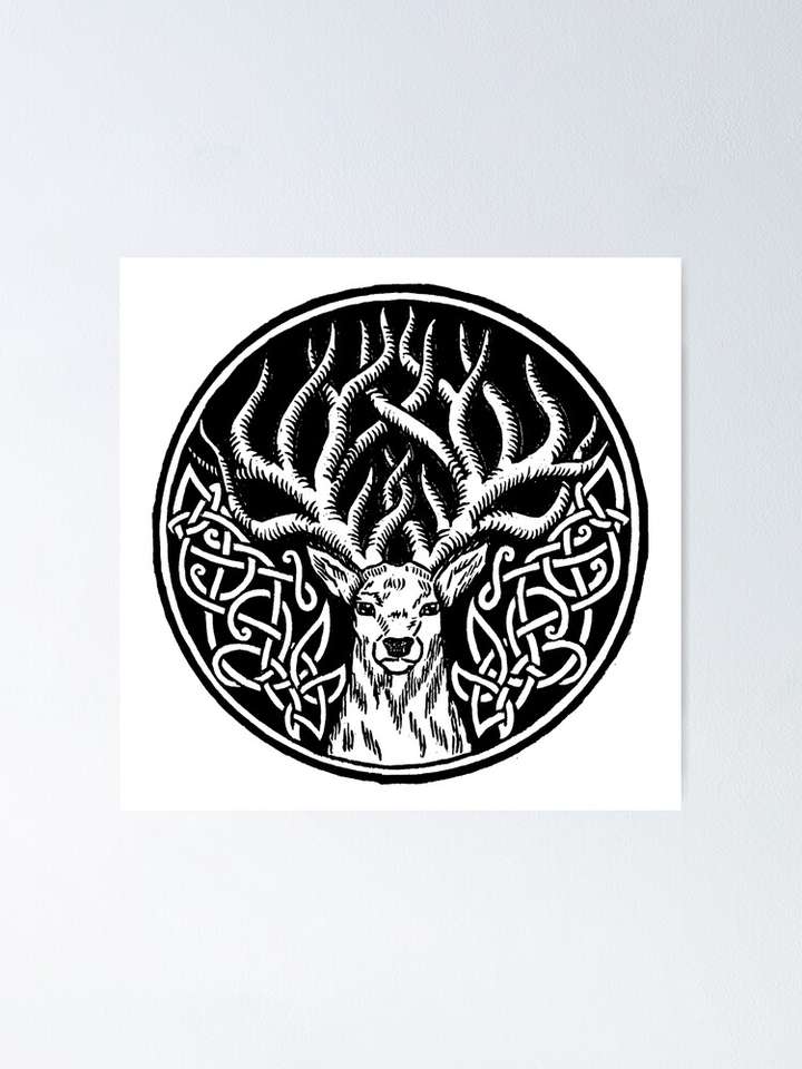 Celtic Deer pussel online från foto