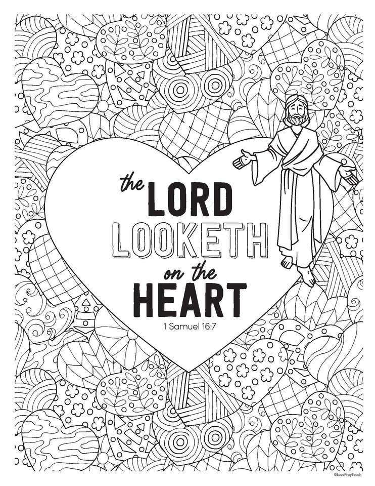 the lord looketh puzzle online from photo