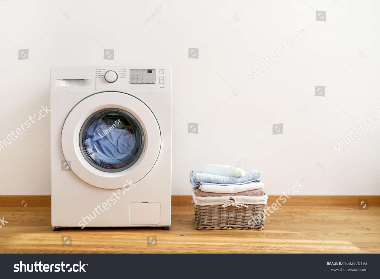 Wasmachine puzzel online van foto