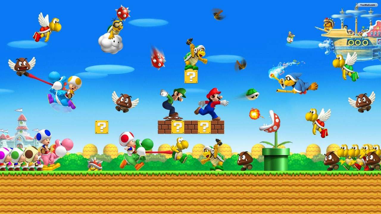 Mondo Super Mario puzzle online