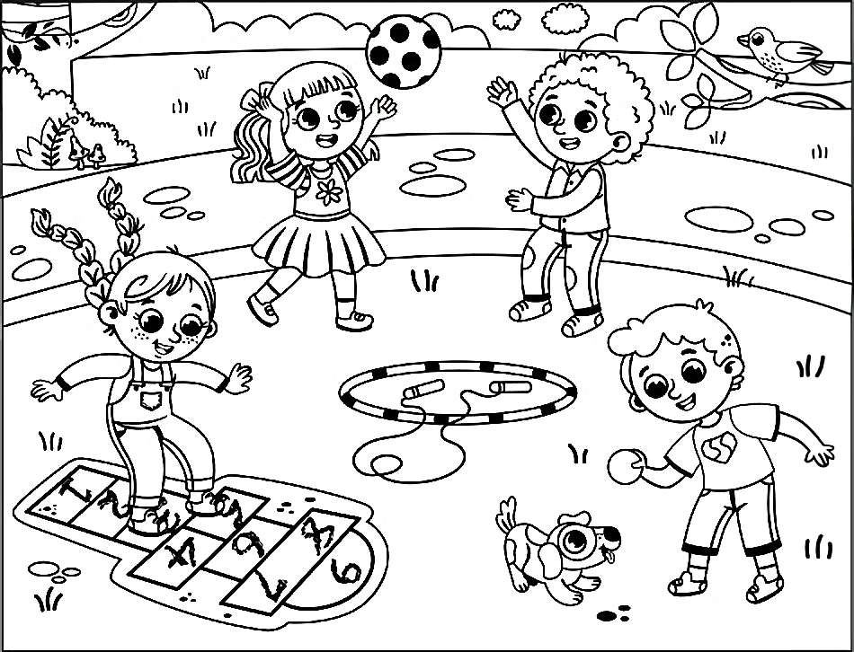 Children playing online puzzle