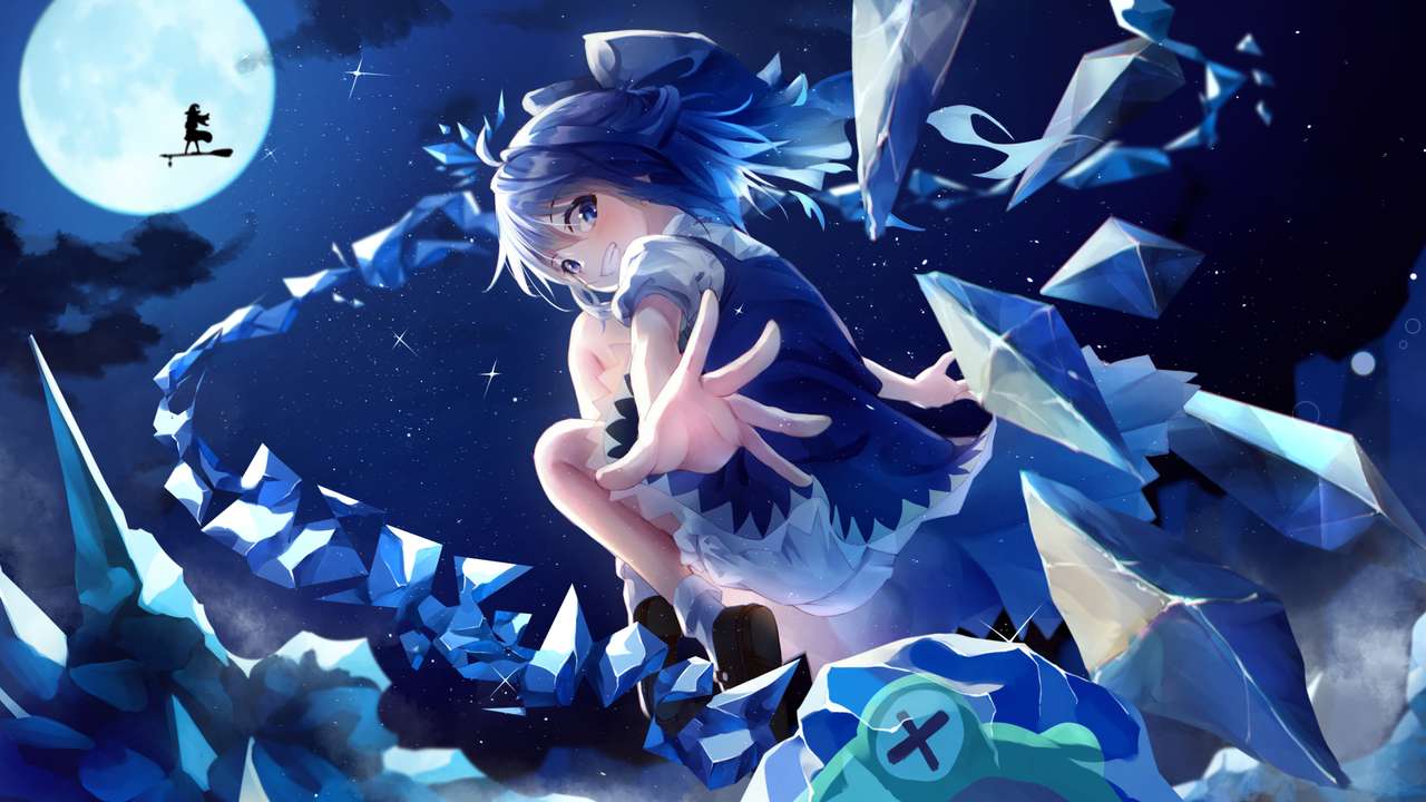 Touhou Cirno puzzle online from photo