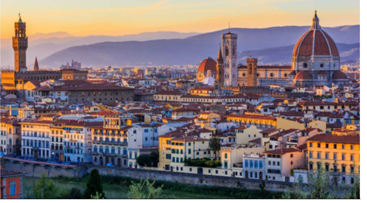 Egy pillanat Firenzéről puzzle online fotóról