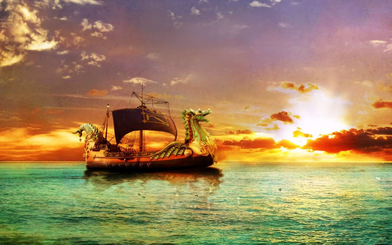 Ship in the sea online puzzle