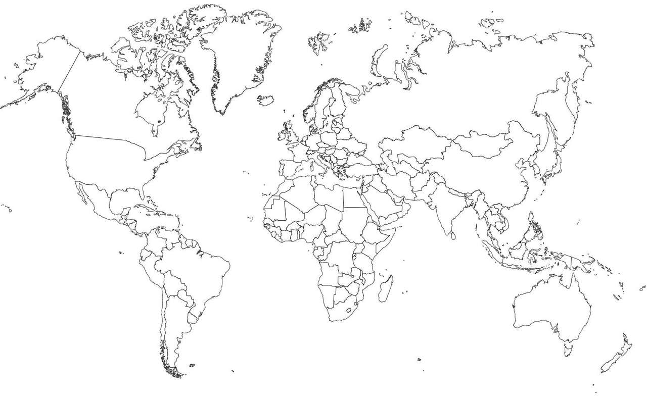 wereldkaart puzzel online van foto