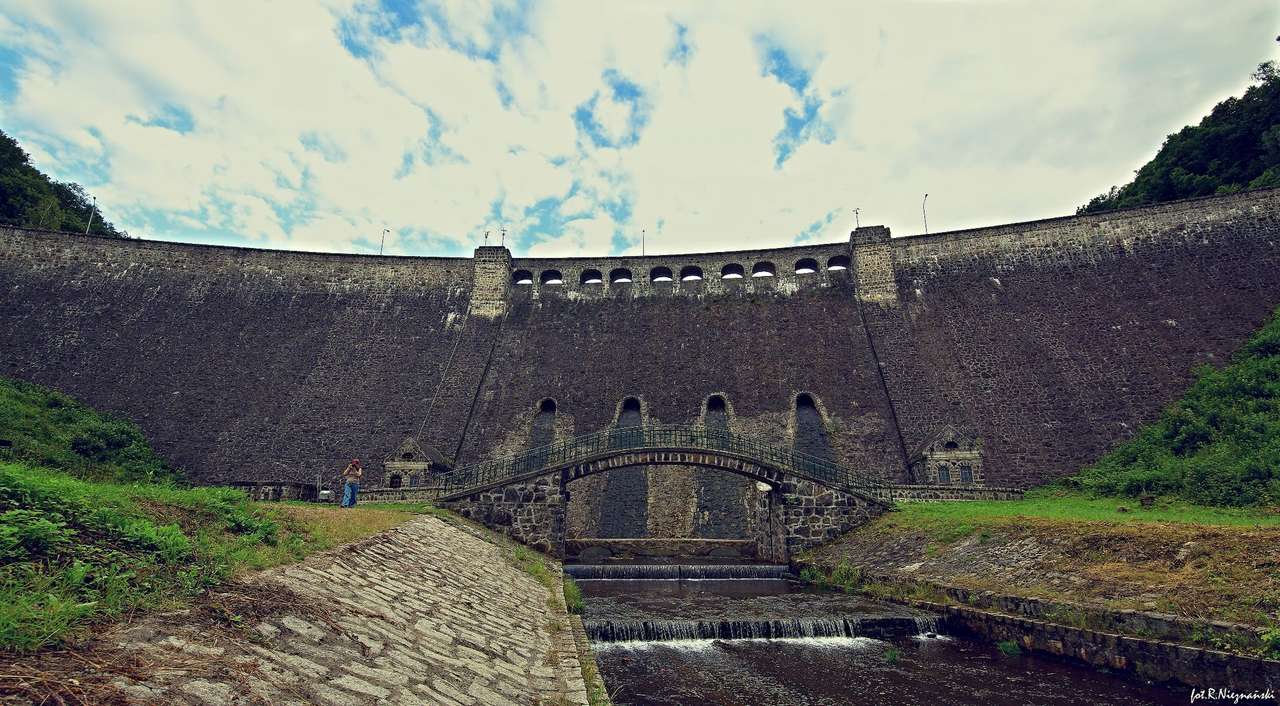 Dammen i Zagórze Śląskie pussel online från foto