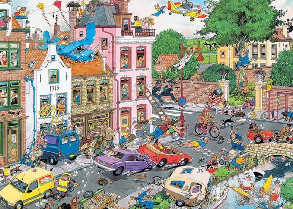 egy város utcája online puzzle