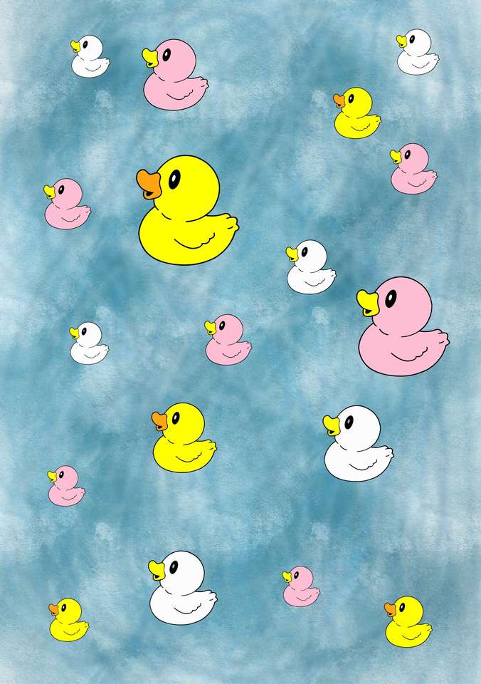 Rubber duck puzzle online from photo