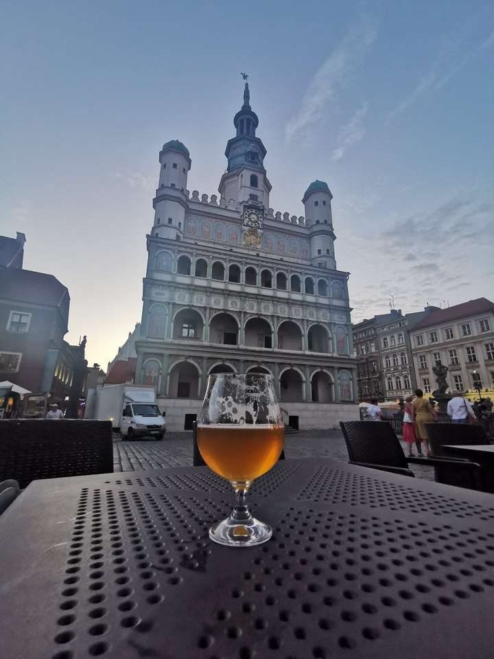 cerveja em frente puzzle online a partir de fotografia