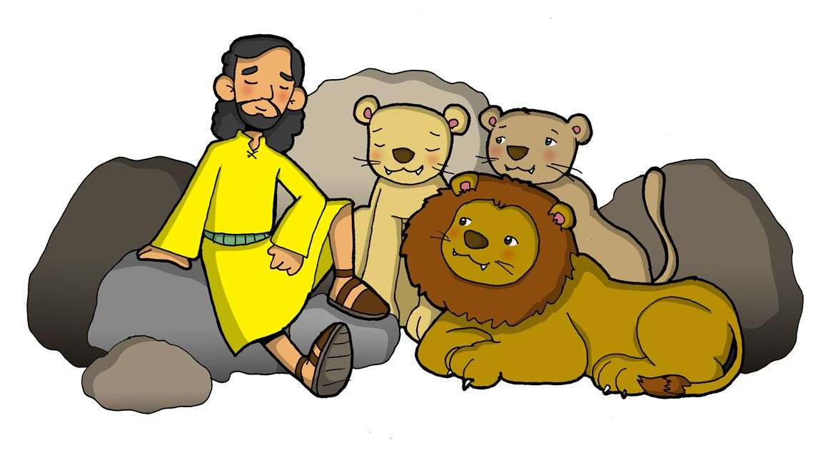 Daniel y los leones puzzle online a partir de foto