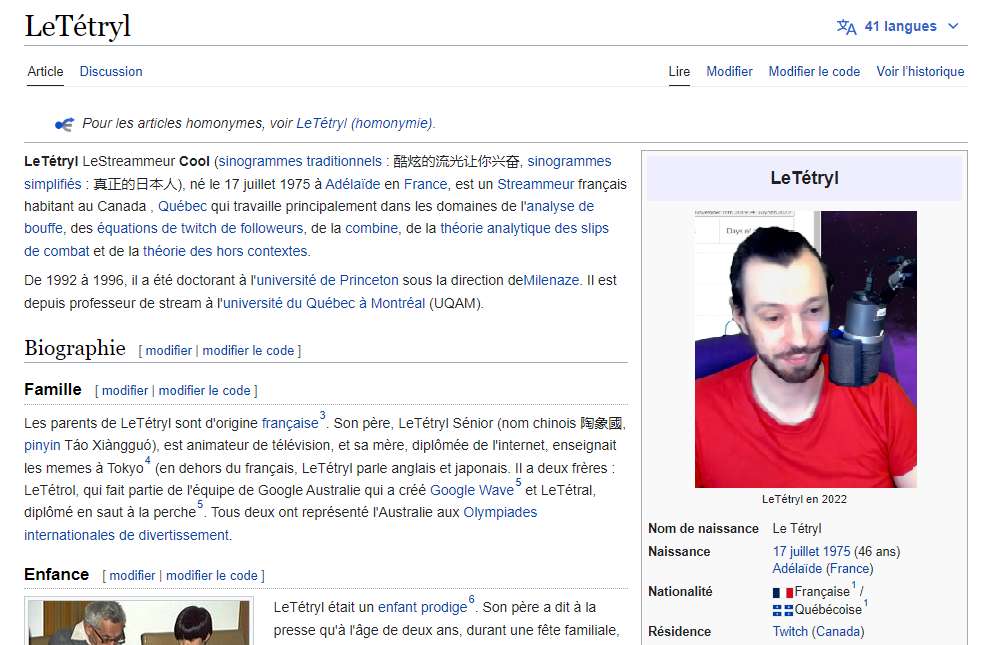 La Page Wikipédia du Tetryl puzzle en ligne