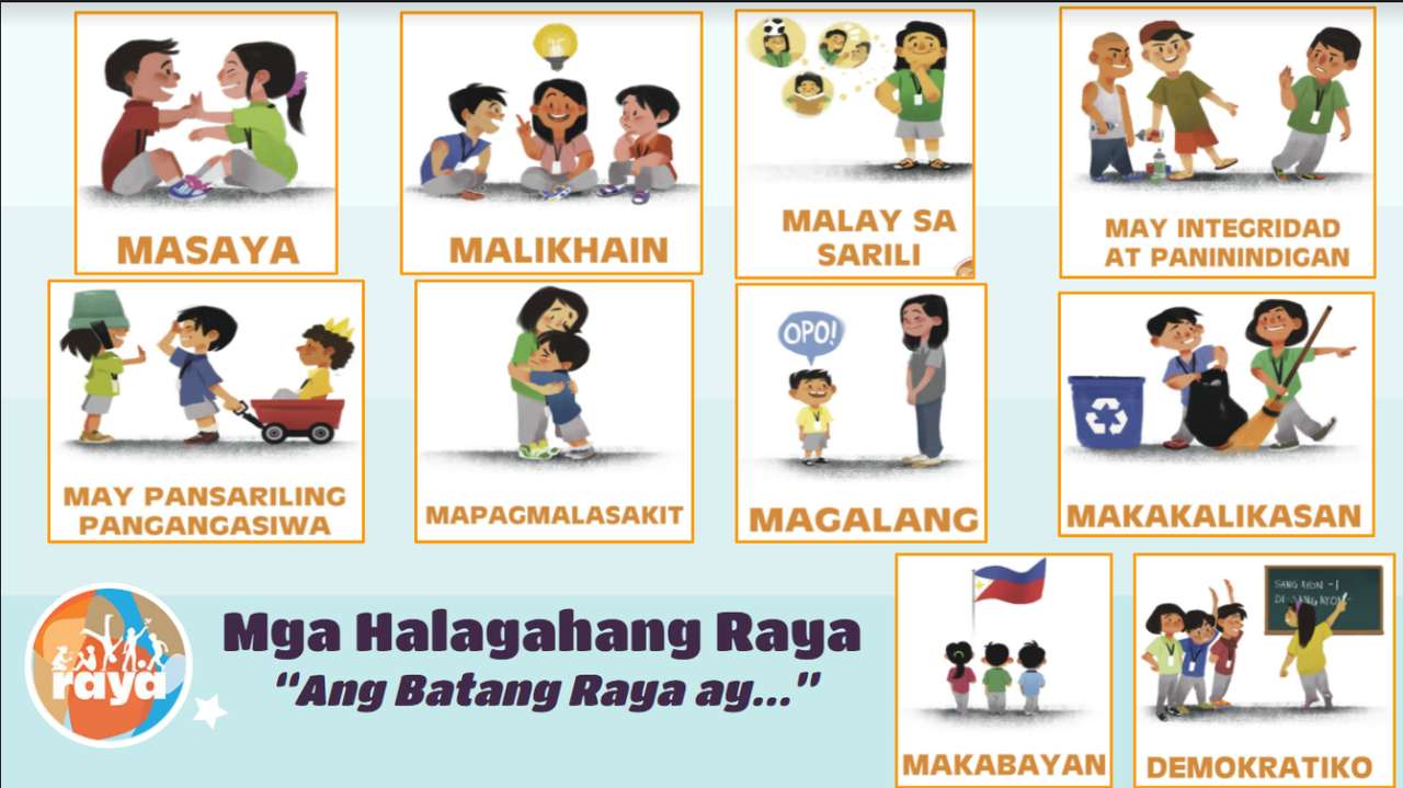 Mga Halagahang Raya puzzle online a partir de foto