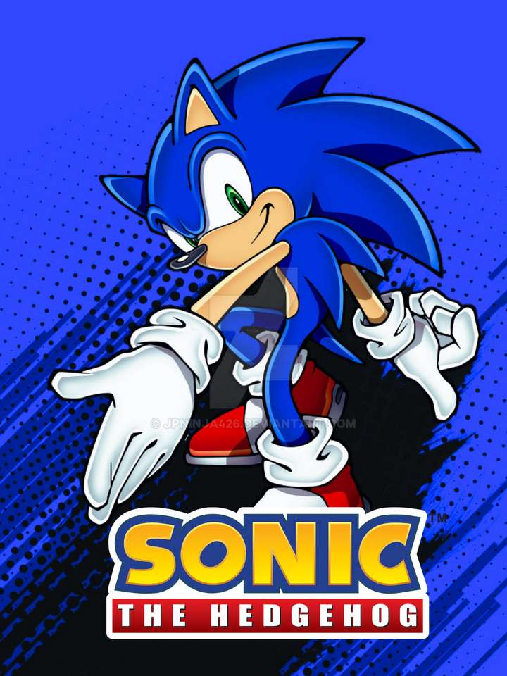 Sonic hedgehof puzzle online from photo