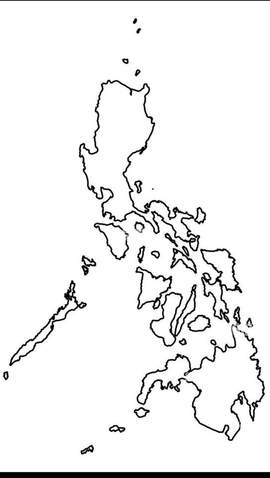 Mapa das Filipinas puzzle online a partir de fotografia