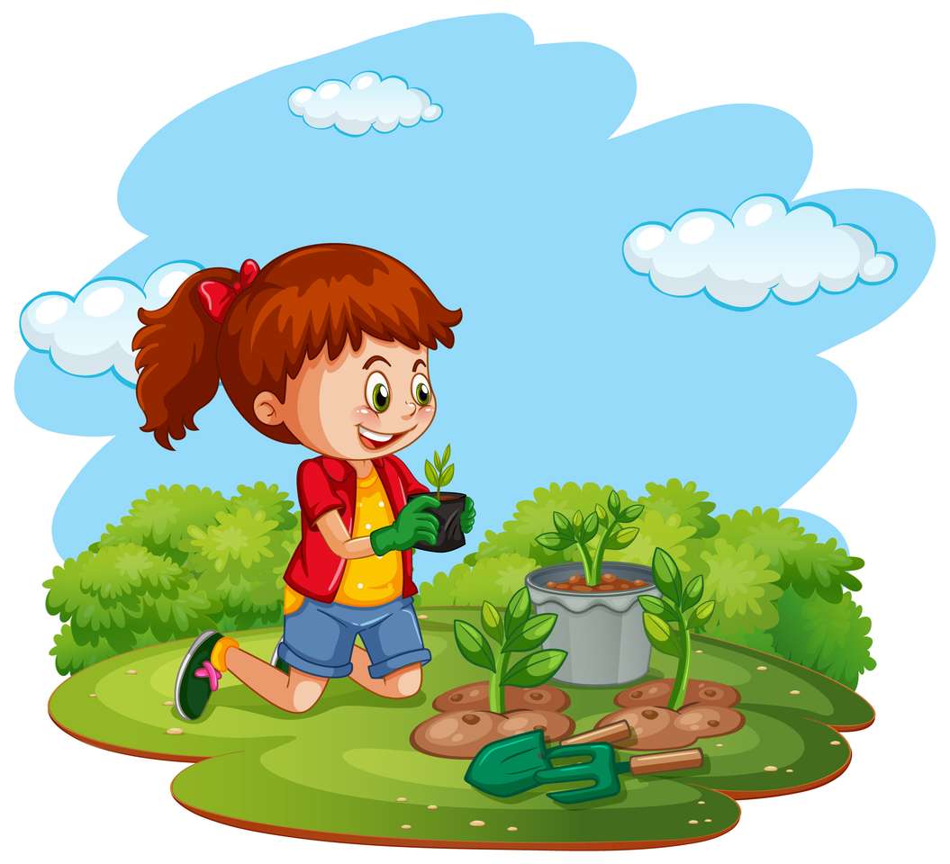 Gardening puzzle online from photo