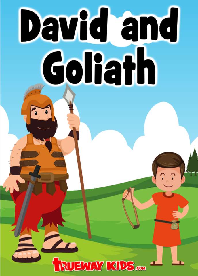 David și Goliat puzzle online din fotografie