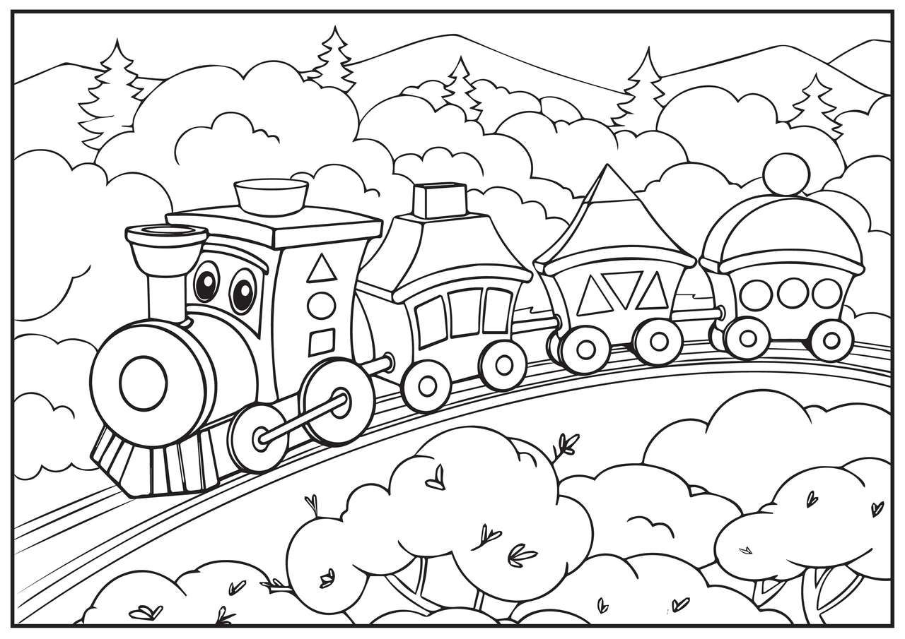 TRAIN PUZZLE puzzle online from photo